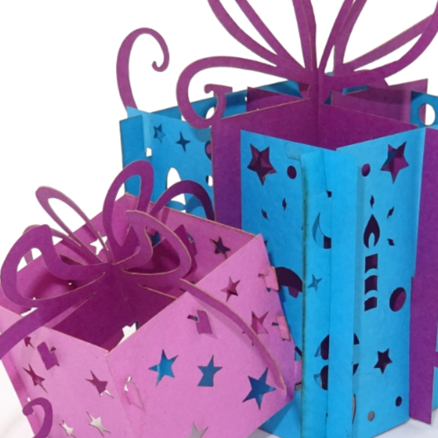 Pop Up Karte "Geschenke" zu Weihnachten - Weihnachtskarte, Gutscheinkarte