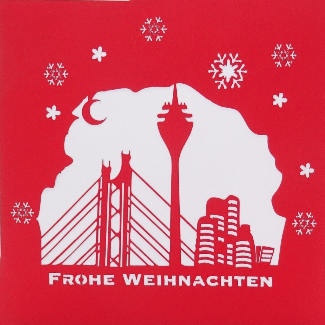 Pop Up Weihnachtskarte Tannenbaum | Düsseldorf