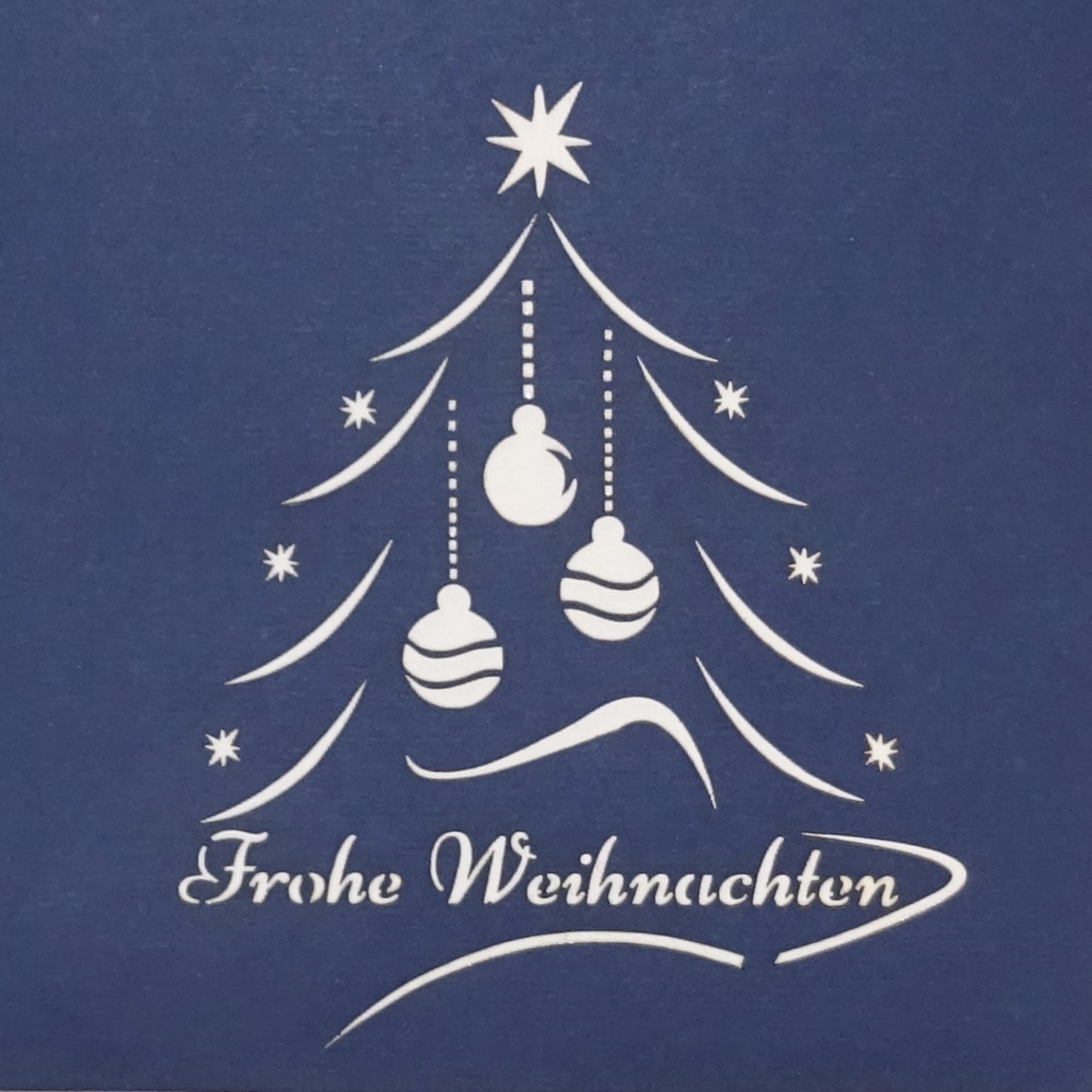 Pop Up Karte zu Weihnachten - Weihnachtskarte mit 3D Tannenbaum