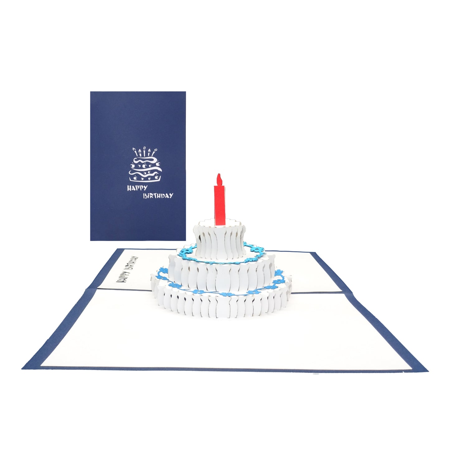 Pop Up Karte "Birthday Cake" 3D Geburtstagskarte mit Umschlag