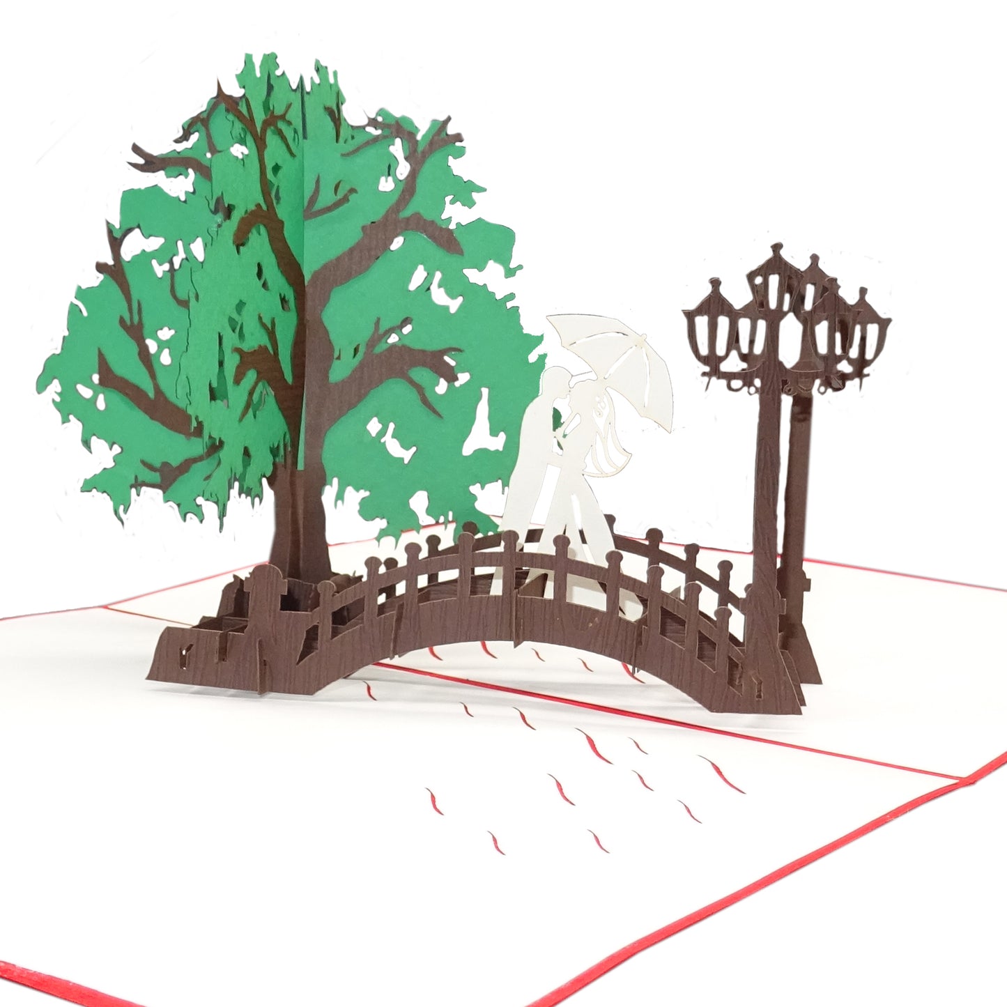 Pop Up Karte "Wedding Bridge" 3D Hochzeitskarte, Einladungskarte, Geschenkgutschein