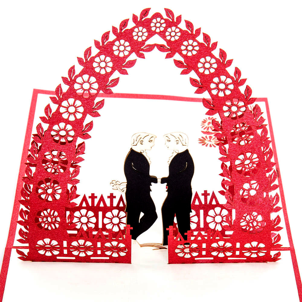 Pop Up Hochzeitskarte "Gay Wedding" 3D Karte Schwule Hochzeit - Glückwunschkarte