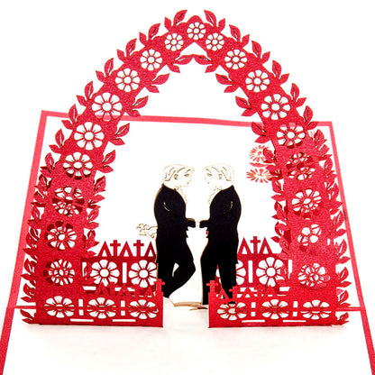 Pop Up Hochzeitskarte "Gay Wedding" 3D Karte Schwule Hochzeit - Glückwunschkarte
