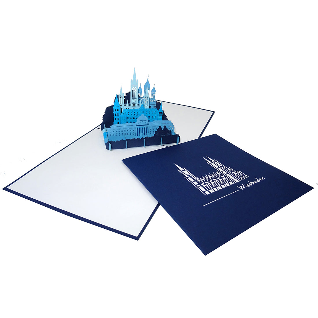 Pop Up Karte "Wiesbaden" 3D Postkarte, Souvenir, Einladung & Gutschein