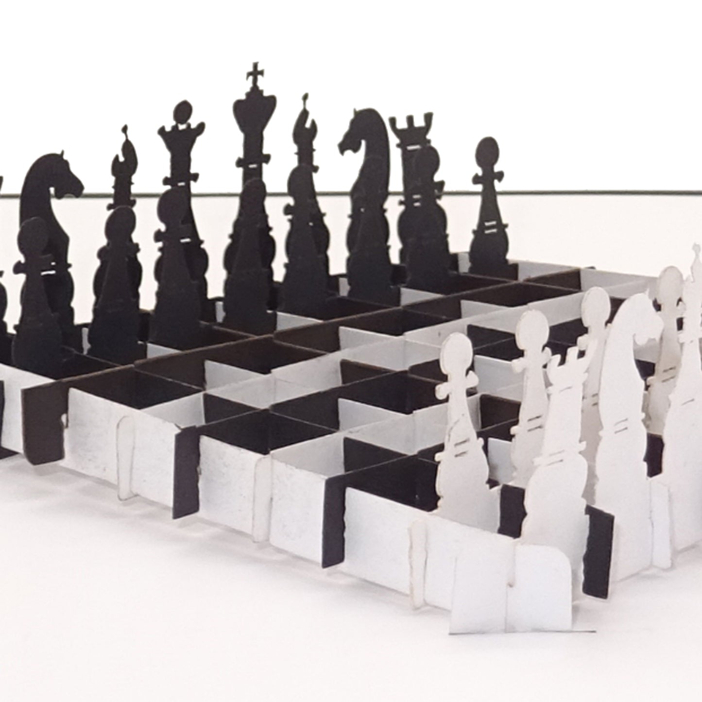 Pop Up Karte "Schach - Schachbrett“ 3D Geburtstagskarte & Glückwunschkarte