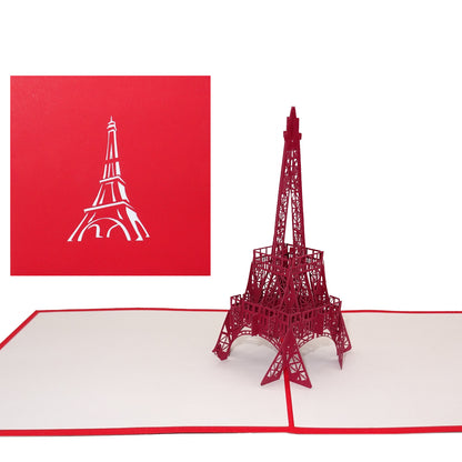 Pop Up Karte "Paris Eiffelturm" 3D Modell Postkarte als Gutschein, Souvenir & Einladung