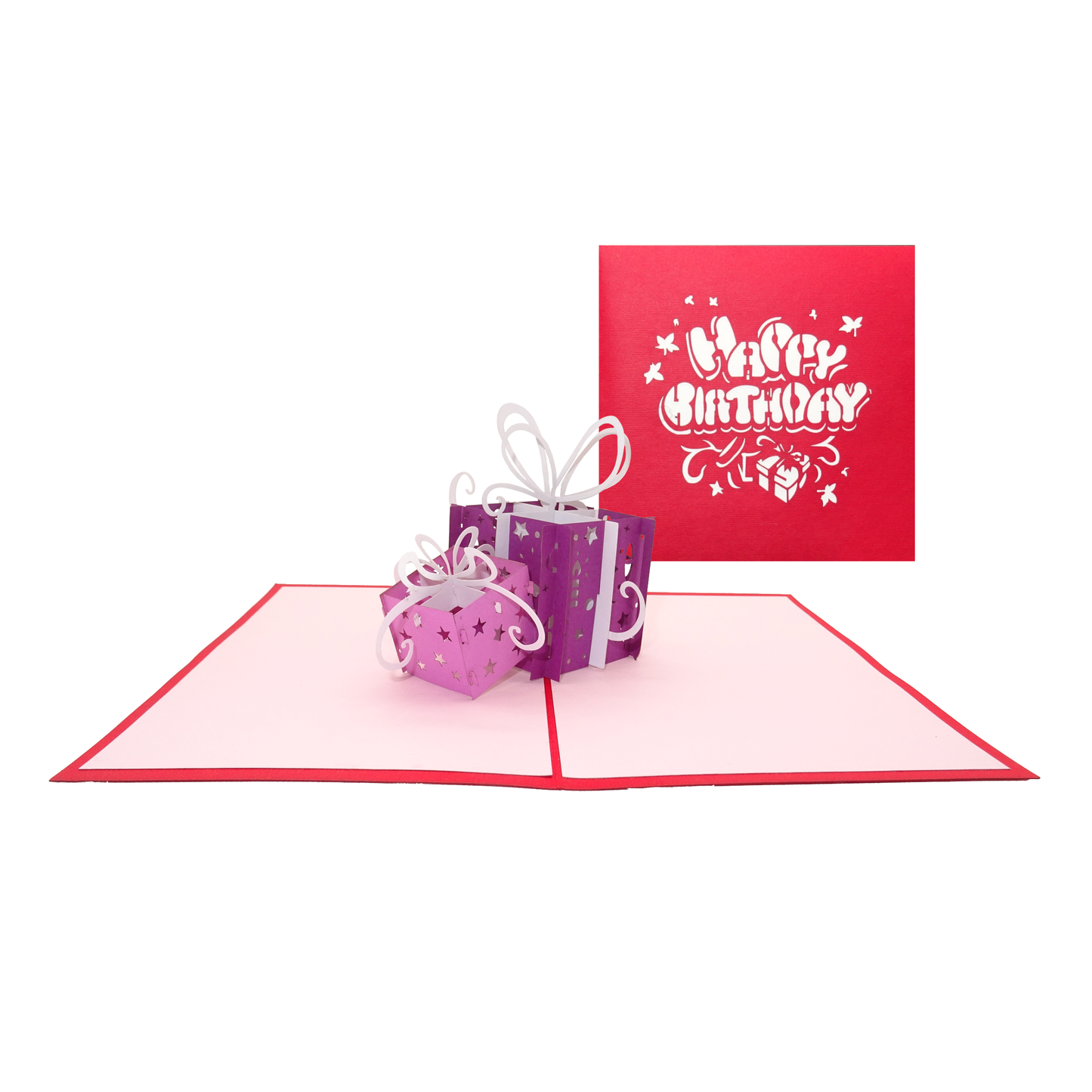 2er Set Geburtstagskarte "Happy Birthday" mit Umschlag