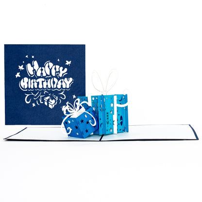 2er Set Geburtstagskarte "Happy Birthday" mit Umschlag