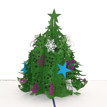 Pop Up Karte "Aachen - Weihnachtsbaum" - Weihnachtskarte mit Text "Frohe Weihnachten"