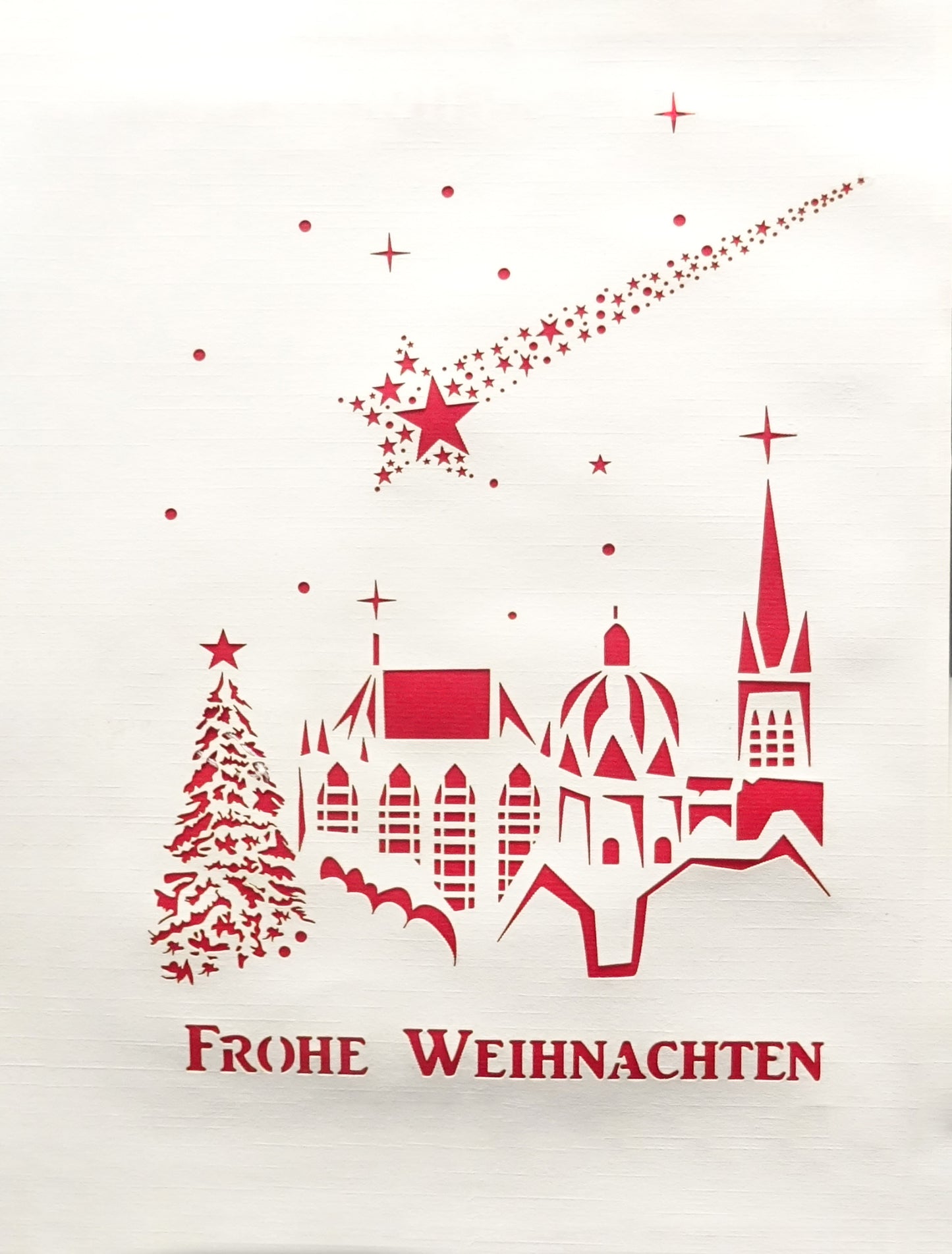 Pop Up Weihnachtskarte "Aachen" mit 3D Modell Aachener Dom
