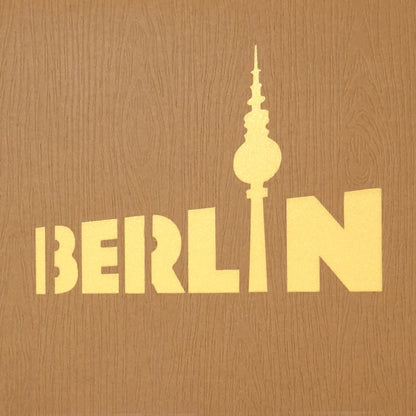 Pop Up Karte „Berlin Skyline“ 3D Grußkarte, Souvenir, Gutschein, Einladung & Geschenk