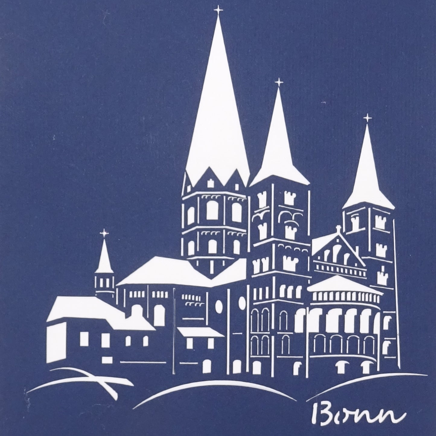 Pop Up Karte "Bonn - Bonner Münster" 3D Postkarte - Grußkarte, Geburtstagskarte & Souvenir