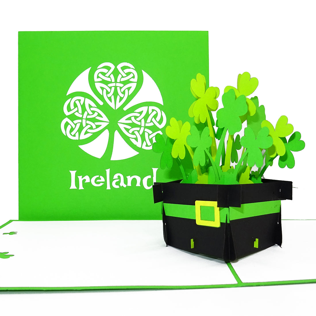 Pop Up Karte „Irland“ Souvenir, Geburtstagskarte, Reisegutschein Dublin Geschenk