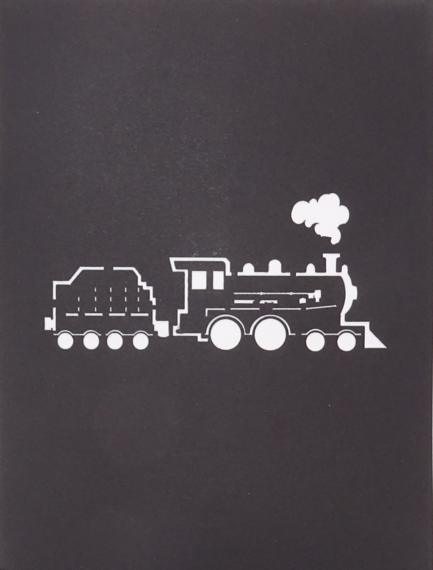Pop Up Karte "Dampflok" Geburtstagskarte Eisenbahn - Einladung & Gutschein