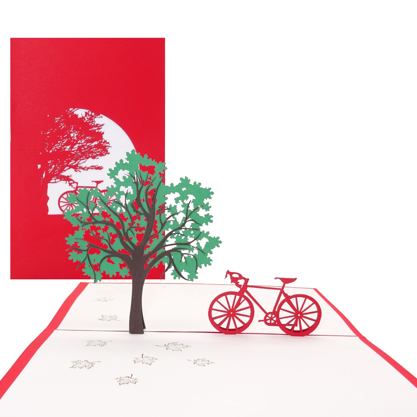 Pop Up Karte "Fahrradtour" 3D Geburtstagskarte, Geschenkidee, Gutschein Fahrrad