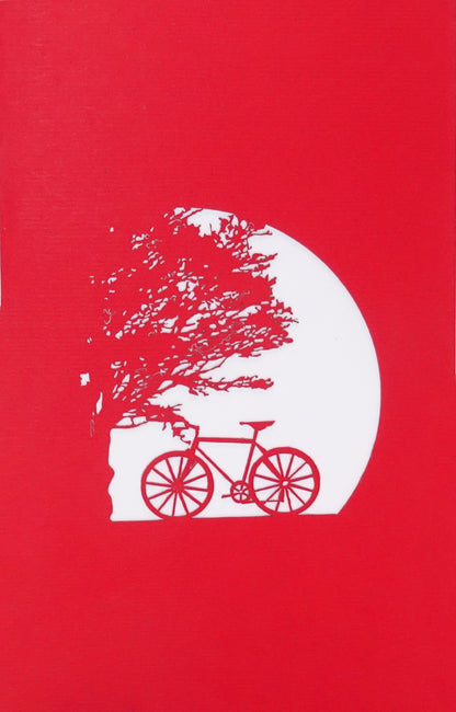 Pop Up Karte "Fahrradtour" 3D Geburtstagskarte, Geschenkidee, Gutschein Fahrrad