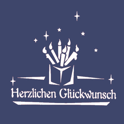 Pop-Up Geburtstagskarte "Geburtstagskerzen" - 3D Glückwunschkarte