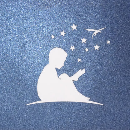 Pop Up Karte "Bücherwurm" 3D Geburtstagskarte Lesen & Bücher Gutschein