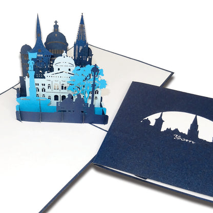 Pop Up Karte "Bern – Panorama mit Berner Münster“ 3D Grußkarte & Souvenir