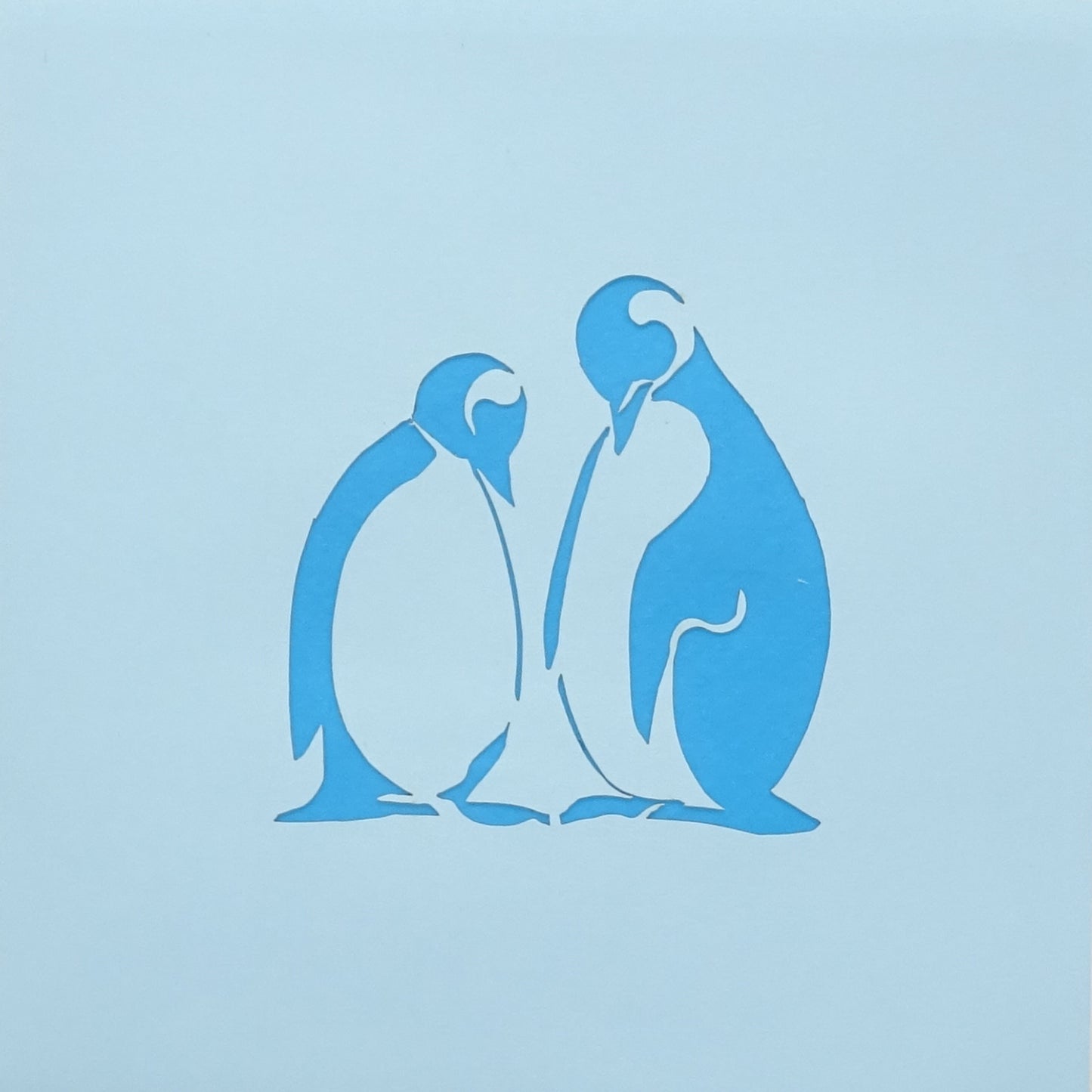 Pop Up Karte "Pinguine" 3D Geburtstagskarte Pinguin, Gutschein & Einladung Zoo