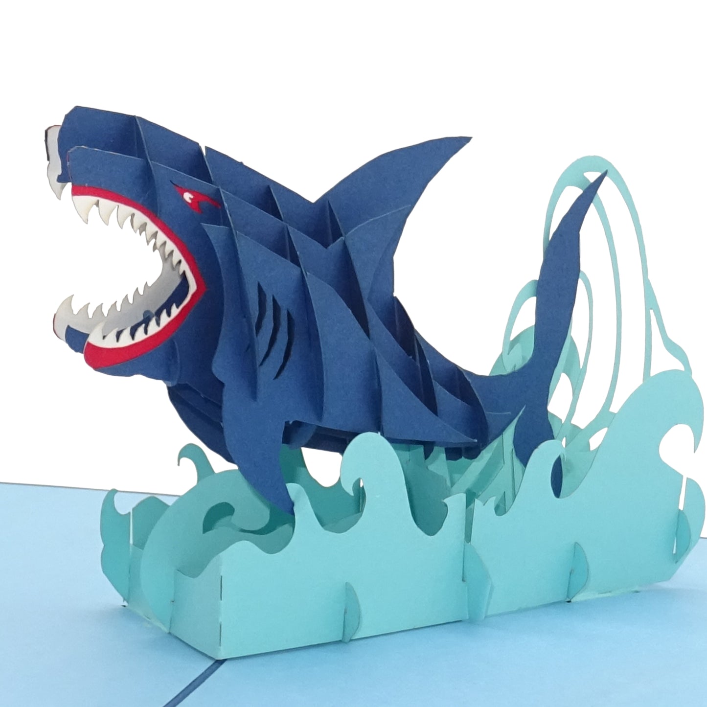 Pop Up Karte "Hai – Shark Attack“ 3D Grußkarte, Haie Geburtstagskarte, Gutschein Tauchen