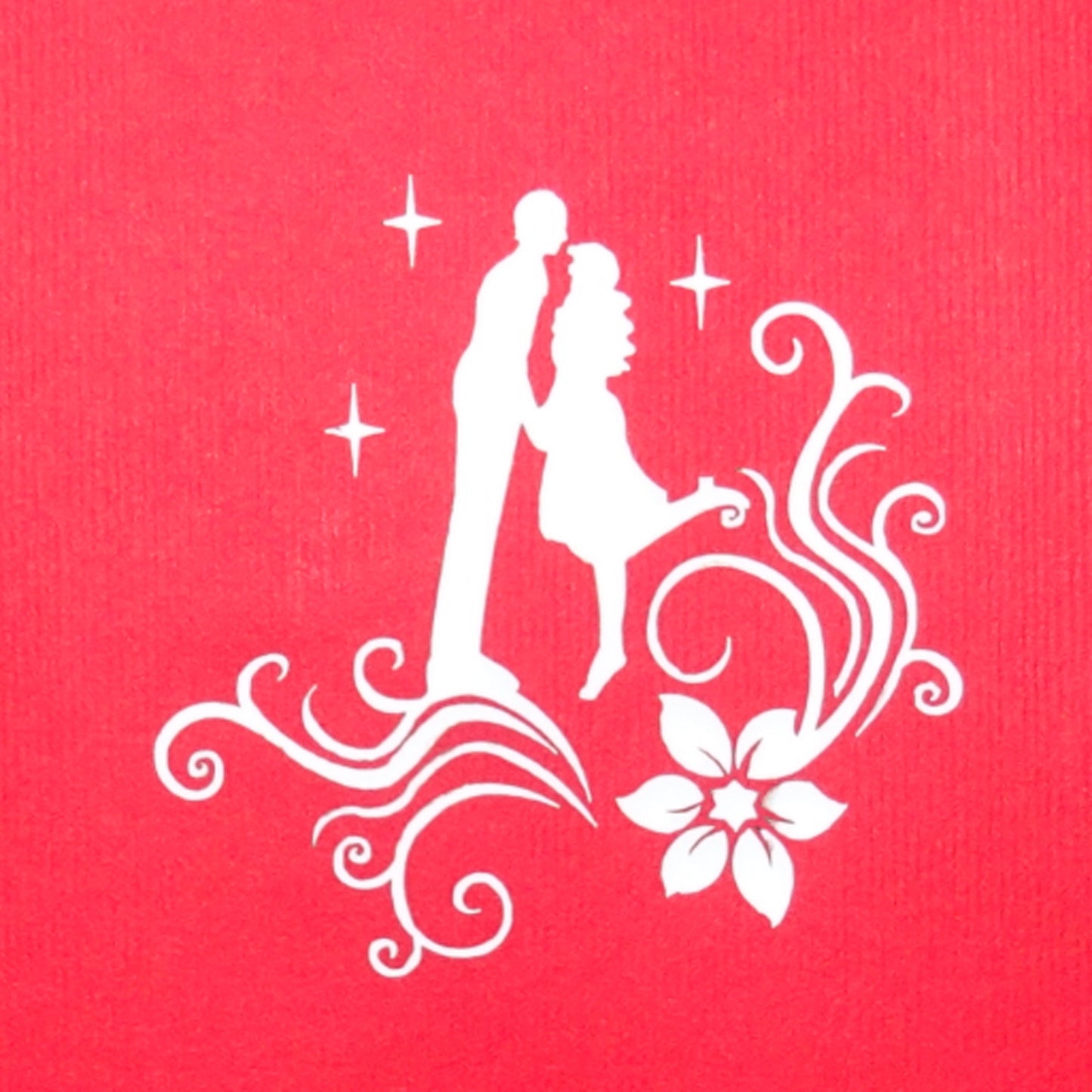 Pop Up Karte "The Kiss"  - Hochzeitskarte & Einladungskarte