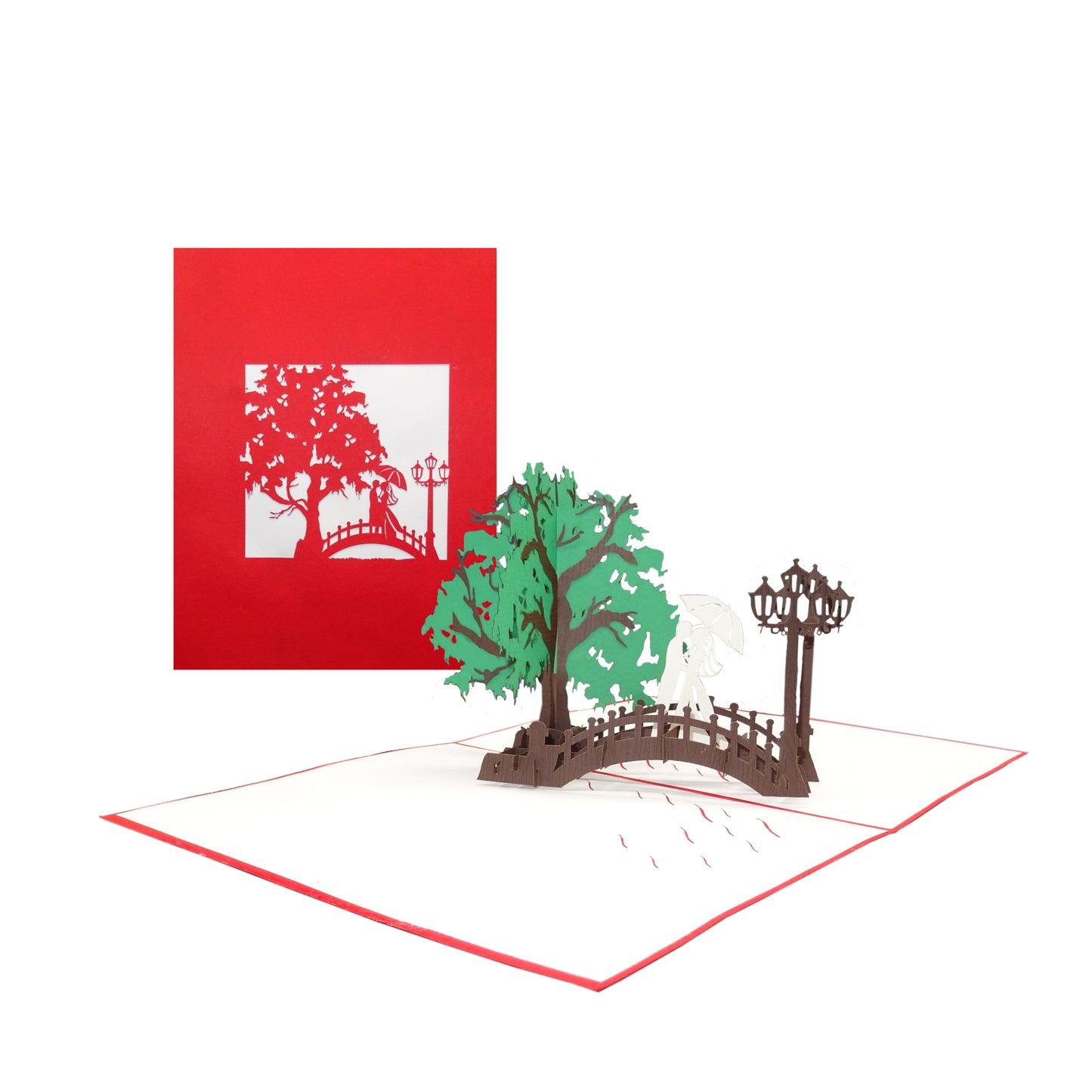Pop Up Karte "Wedding Bridge" 3D Hochzeitskarte, Einladungskarte, Geschenkgutschein