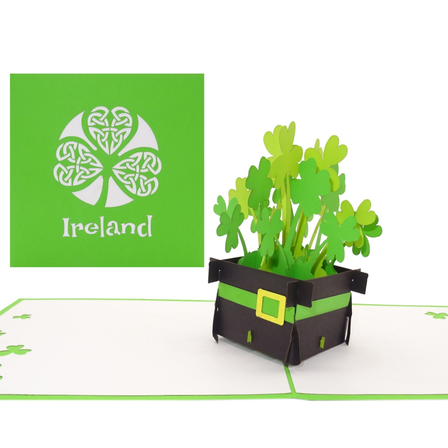 Pop Up Karte „Irland“ Souvenir, Geburtstagskarte, Reisegutschein Dublin Geschenk