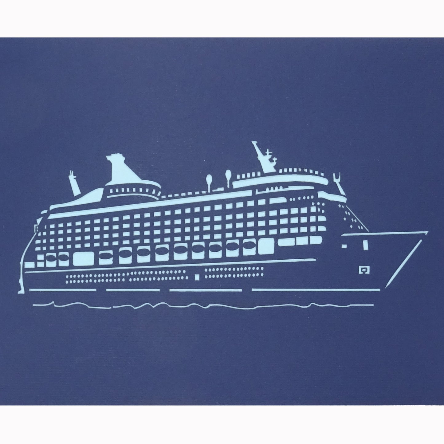 Pop Up Karte "Kreuzfahrtschiff" 3D Geburtstagskarte & Einladung & Gutschein Kreuzfahrt