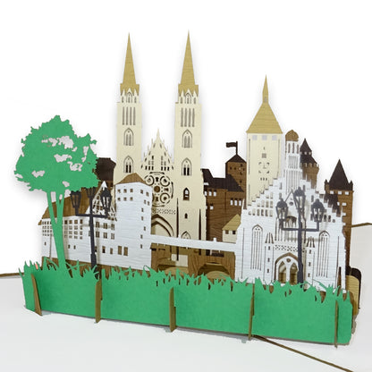 Pop Up Karte „Nürnberg“ 3D Grußkarte, Gutschein & Souvenir