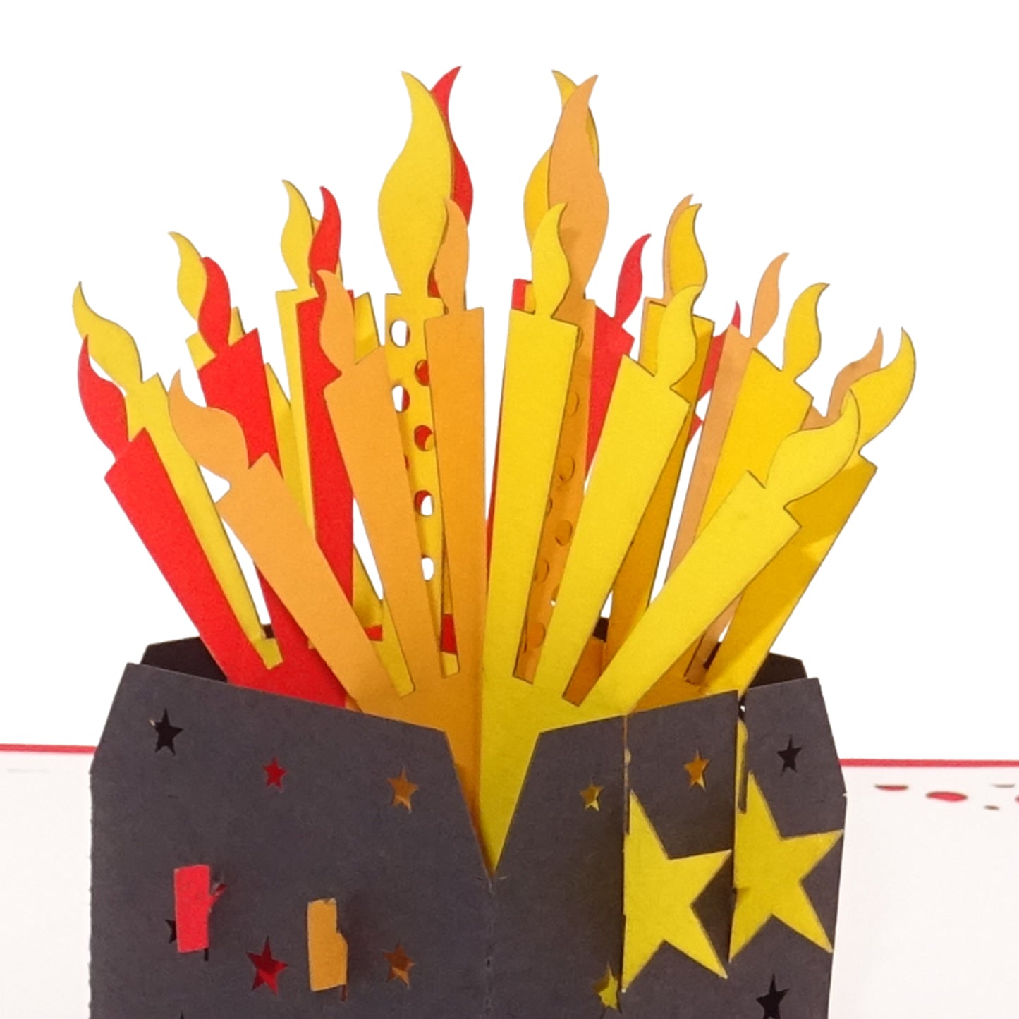 Pop Up Karte "Birthday Candles - Happy Birthday" 3D Geburtstagskarte englisch
