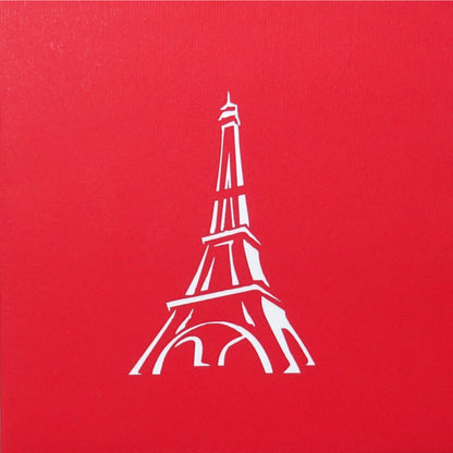 Pop Up Karte "Paris Eiffelturm" 3D Modell Postkarte als Gutschein, Souvenir & Einladung