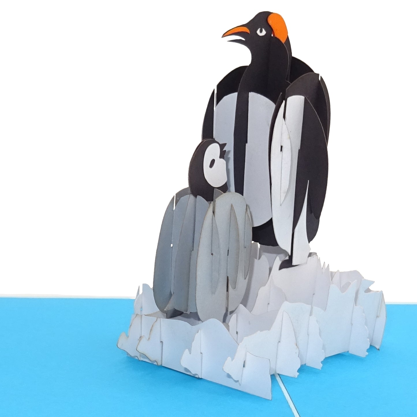 Pop Up Karte "Pinguine" 3D Geburtstagskarte Pinguin, Gutschein & Einladung Zoo
