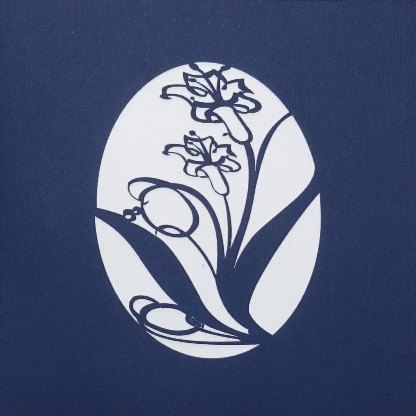 Pop Up Karte "Lilien" - Blumenkarte mit Umschlag