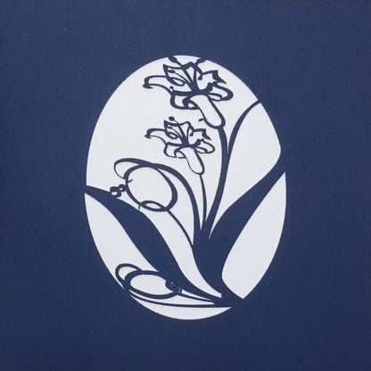 Pop Up Karte "Lilien" - Blumenkarte mit Umschlag