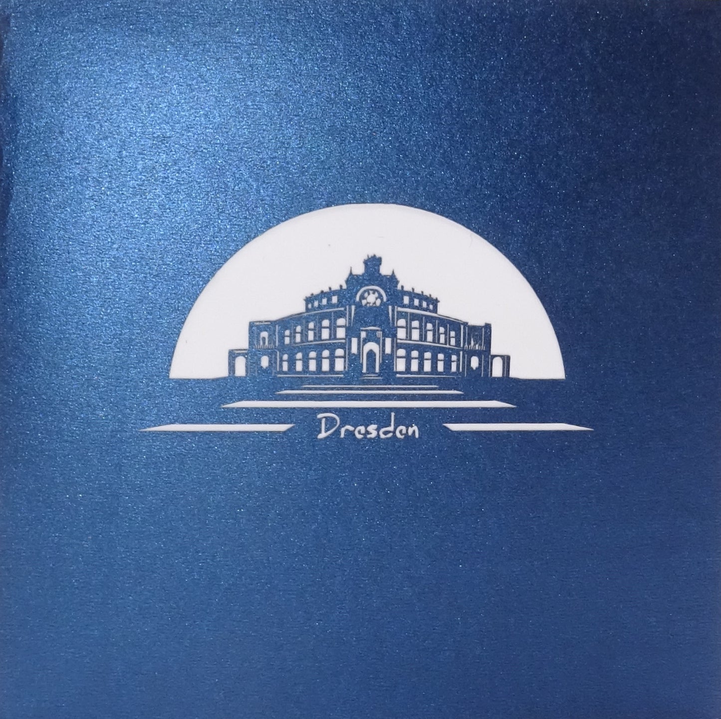 Pop Up Karte "Dresden Panorama mit Semperoper"  Souvenir, Geburtstagskarte & Einladung