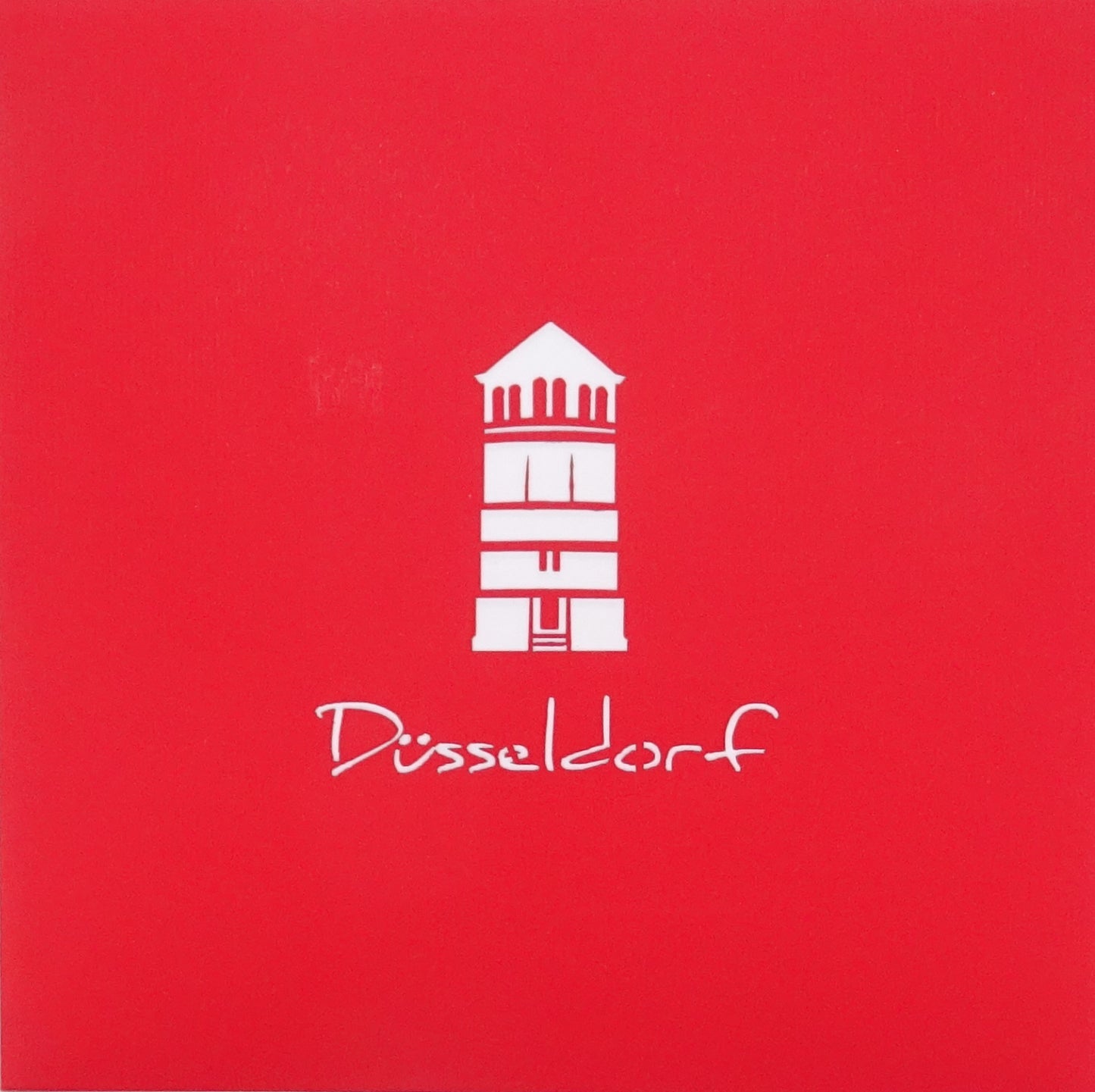 Pop Up Karte "Düsseldorf Altstadt mit Schlossturm" - Reise Gutschein, Souvenir, Einladung