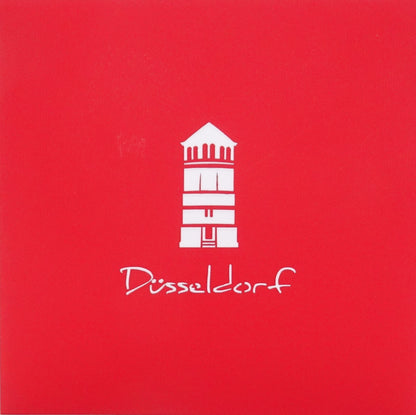 Pop Up Karte "Düsseldorf Altstadt mit Schlossturm" - Reise Gutschein, Souvenir, Einladung