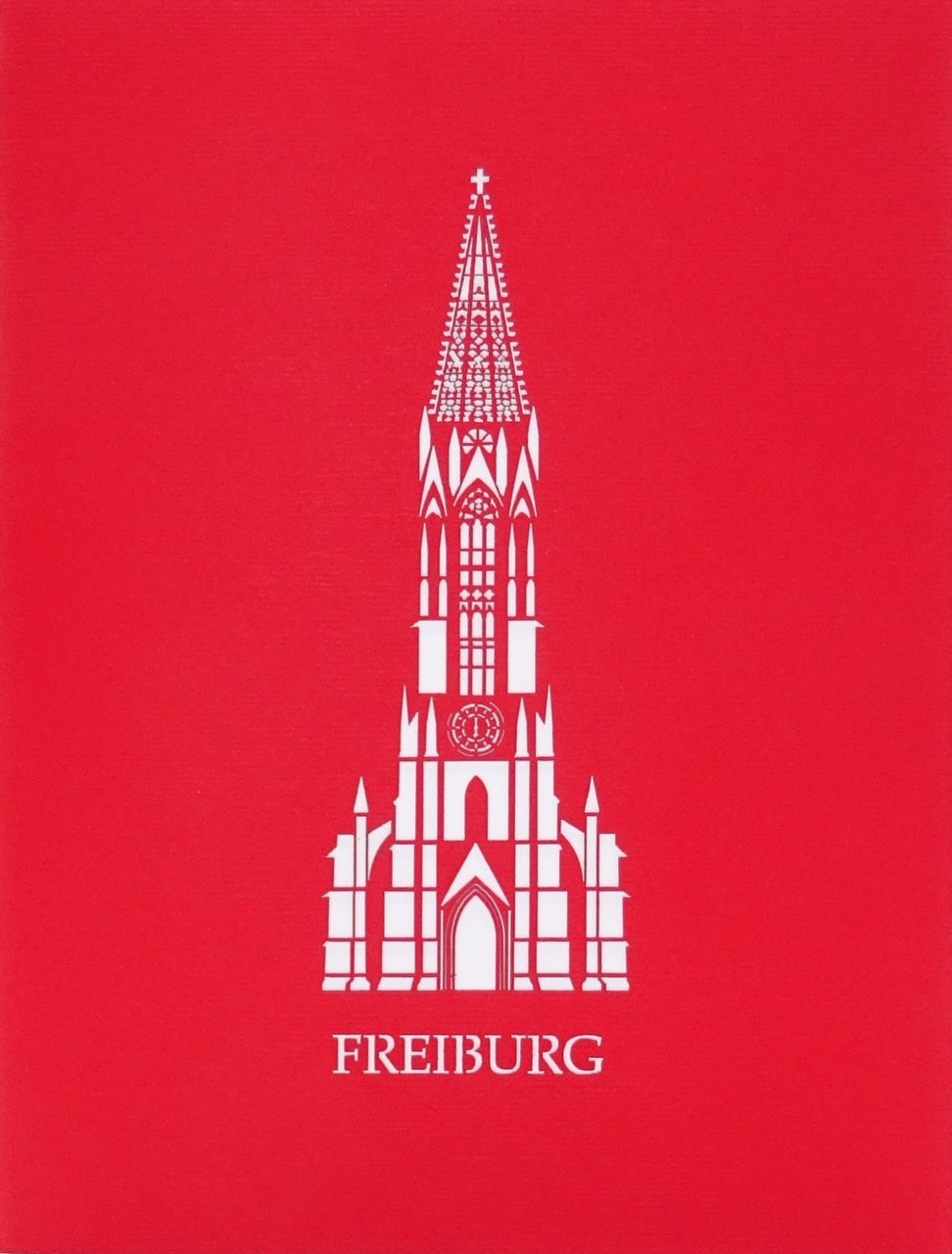 Pop Up Karte „Freiburg - Freiburger Münster“ Souvenir, Fanartikel & Deko