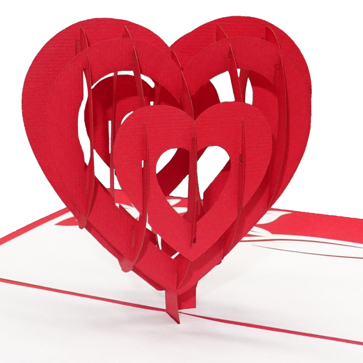 Pop Up Karte "Love Heart" 3D Valentinskarte, Hochzeitskarte & Geburtstagskarte