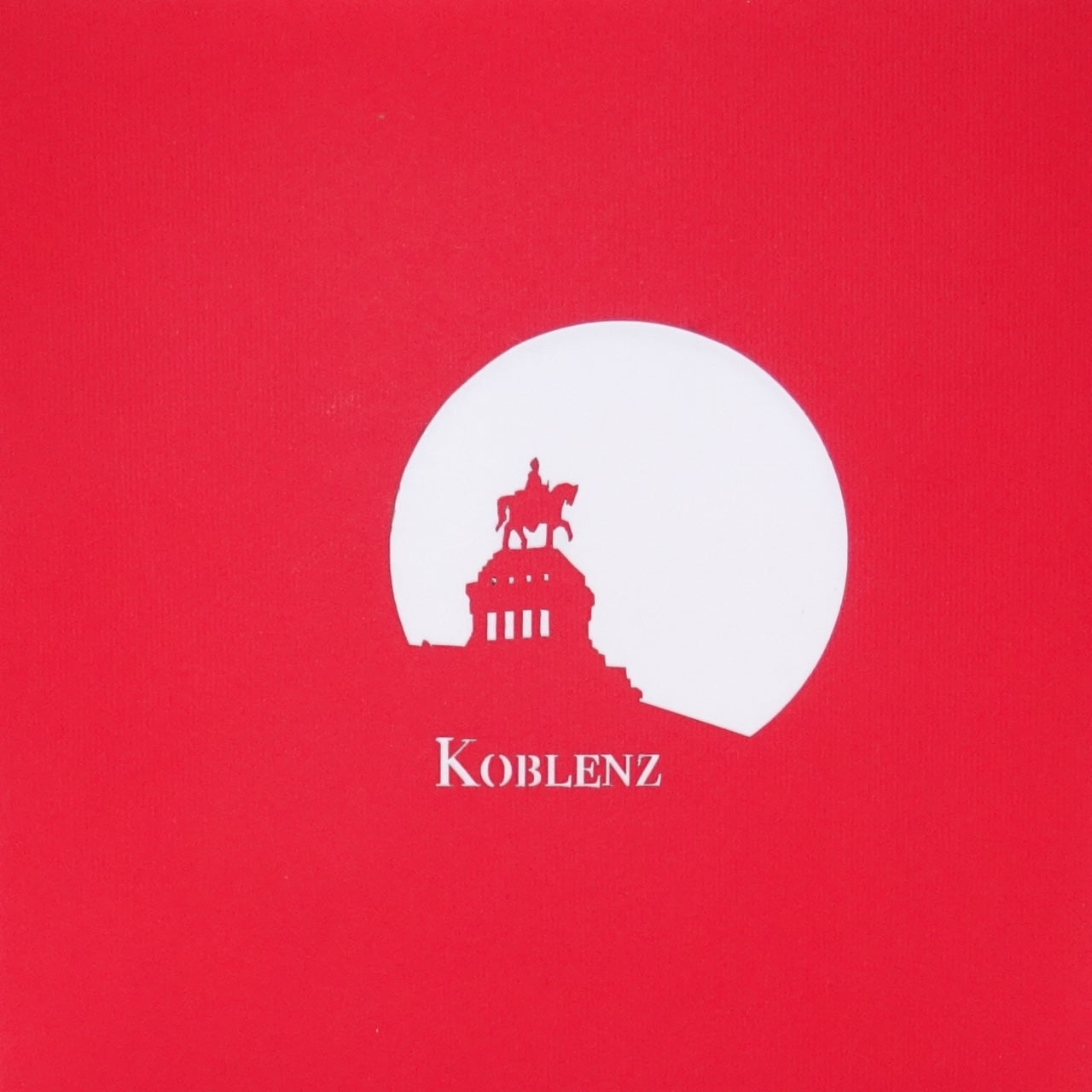 Pop Up Karte „Koblenz & Deutsches Eck“ Souvenir, Grußkarte & Einladung