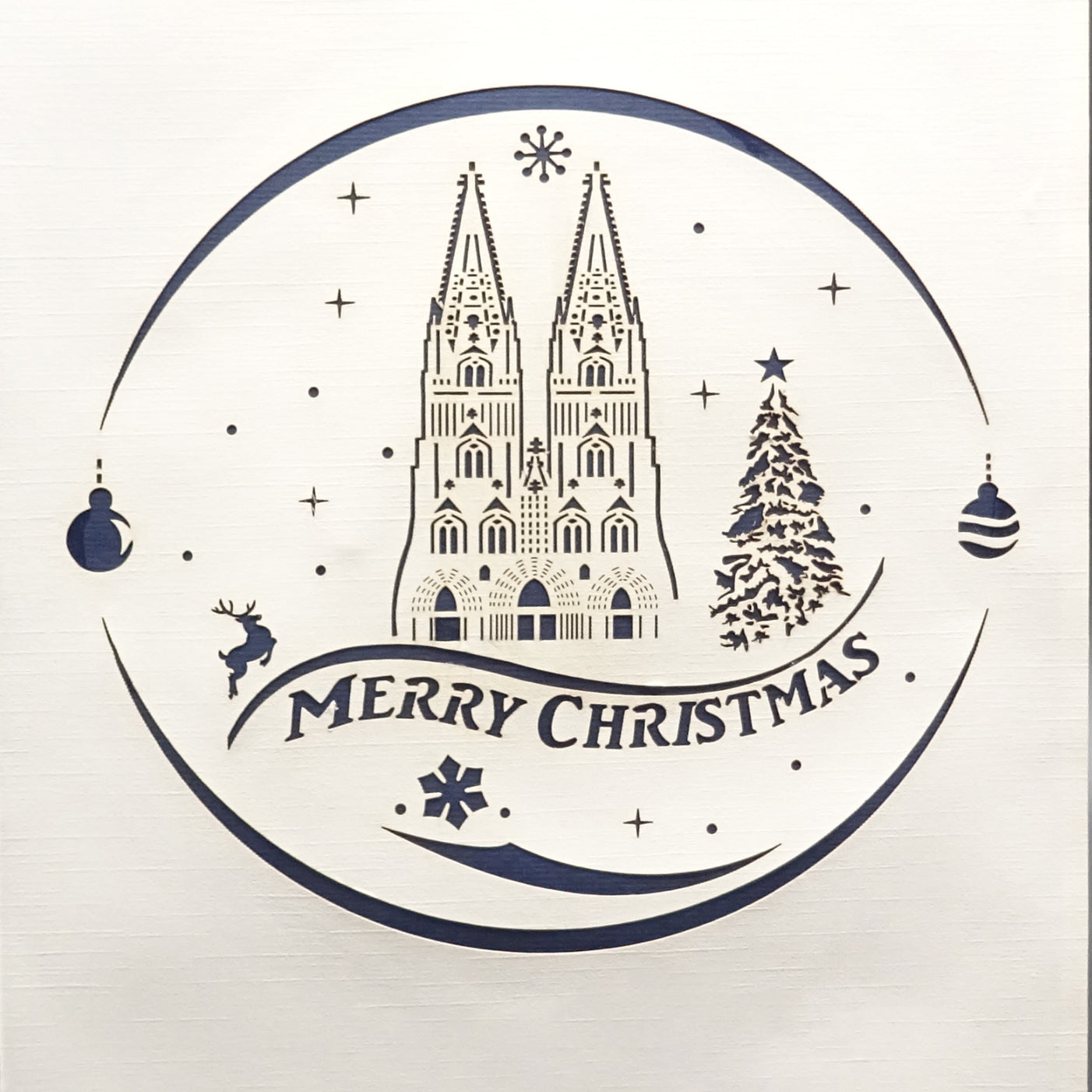Pop Up Karte "Kölner Dom" 3D Weihnachtskarte Englisch, Köln Souvenir & Geschenk