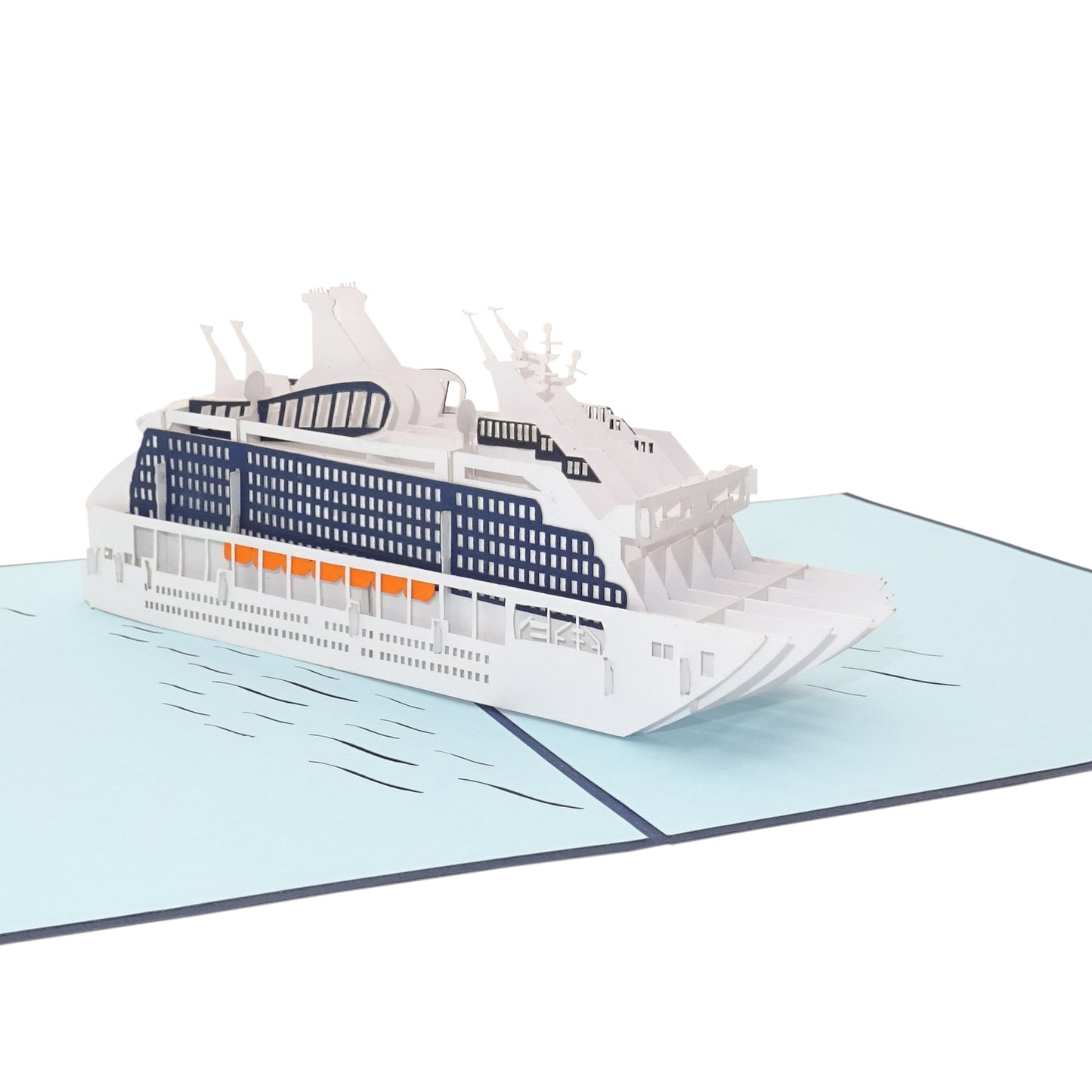 Pop Up Karte "Kreuzfahrtschiff" 3D Geburtstagskarte & Einladung & Gutschein Kreuzfahrt
