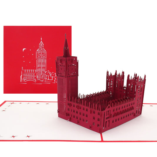 Pop Up Karte "London - Big Ben" 3D Postkarte - United Kingdom UK Geburtstagskarte & Reisegutschein