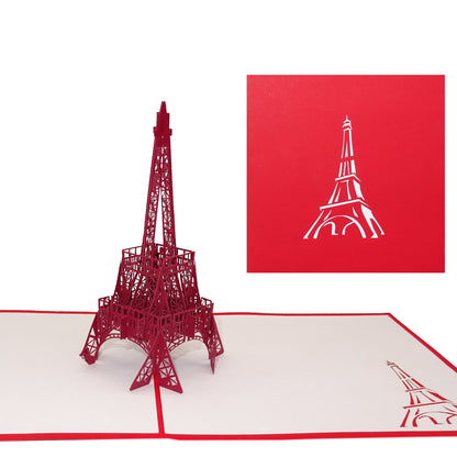Pop Up Karte "Paris Eiffelturm" 3D Modell Postkarte als Gutschein, Souvenir & Einladung