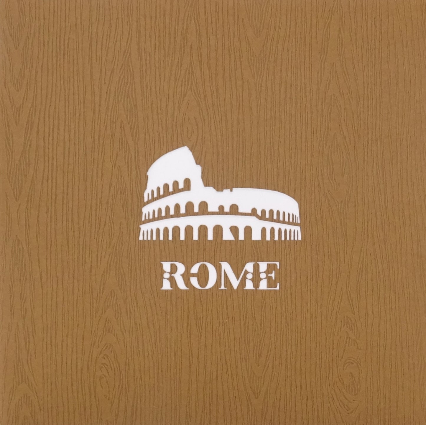 Pop Up Karte "Rom" 3D Geburtstagskarte, Gutschein Italien Reise, Einladung & Souvenir