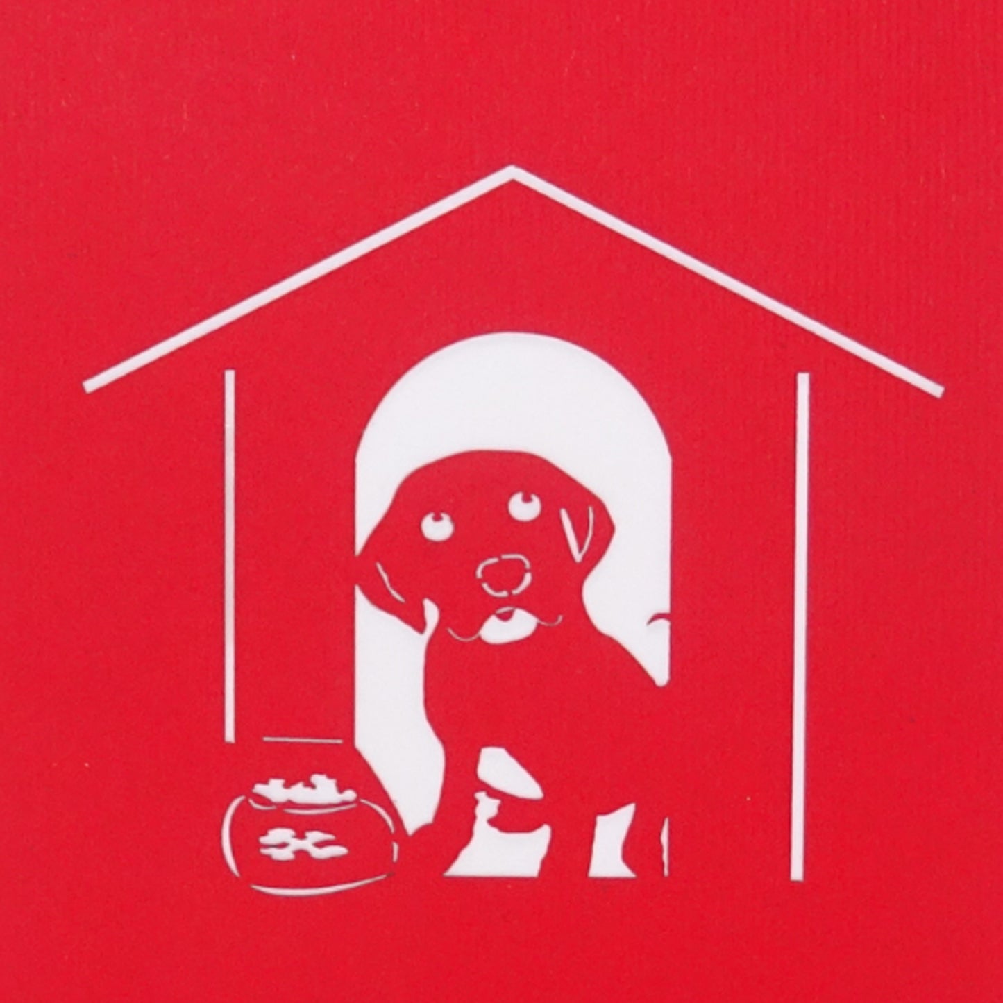Pop-Up Karte "Hund & Hundehütte" - 3D Geburtstagskarte & Geschenkgutschein Hundeliebhaber
