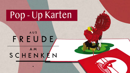 Pop Up Karte "BBQ Grill - Grillmeister" - Grußkarte, Einladung, Gutschein