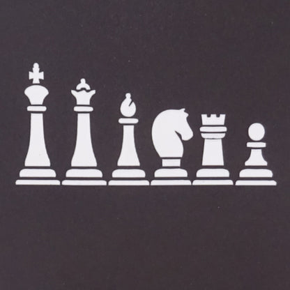 Pop Up Karte "Schach - Schachbrett“ 3D Geburtstagskarte & Glückwunschkarte