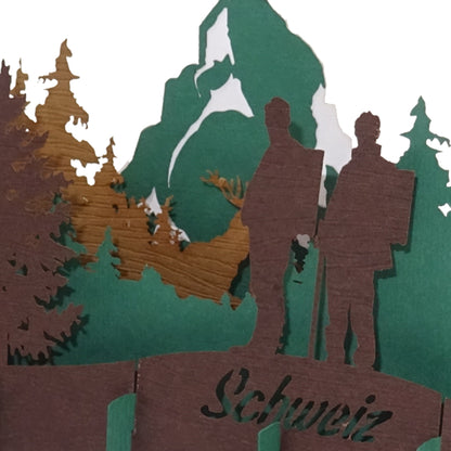 3D Karte „Schweizer Alpen – Matterhorn“ Souvenir Schweiz Wandern Gutschein